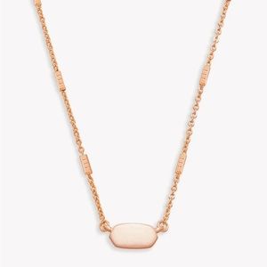 Kendra Scott Fern Pendant- Rose Gold